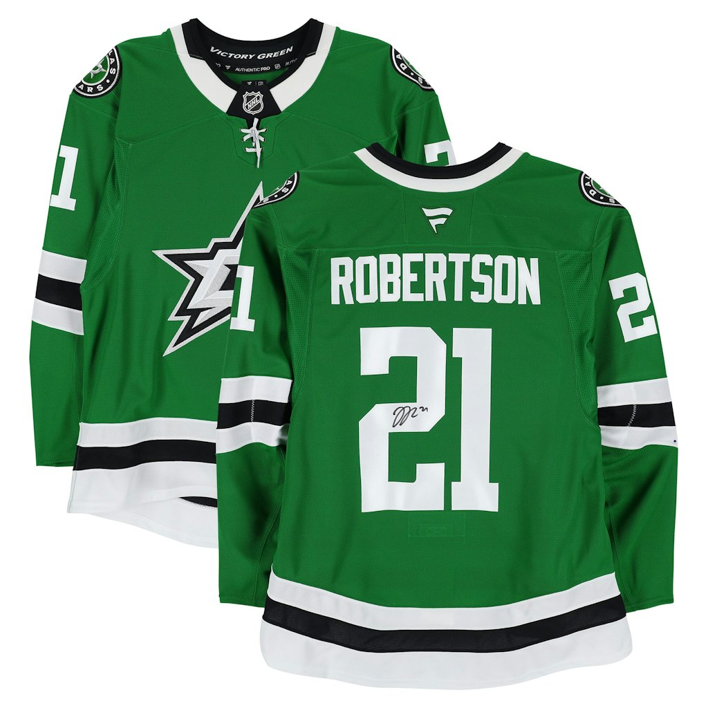 Jason Robertson Dallas Stars Autographed Fanatics Authentic Pro Jersey: $899.99 Jason Robertson Dallas Stars Autographed Fanatics Authentic Pro Jersey: $899.99