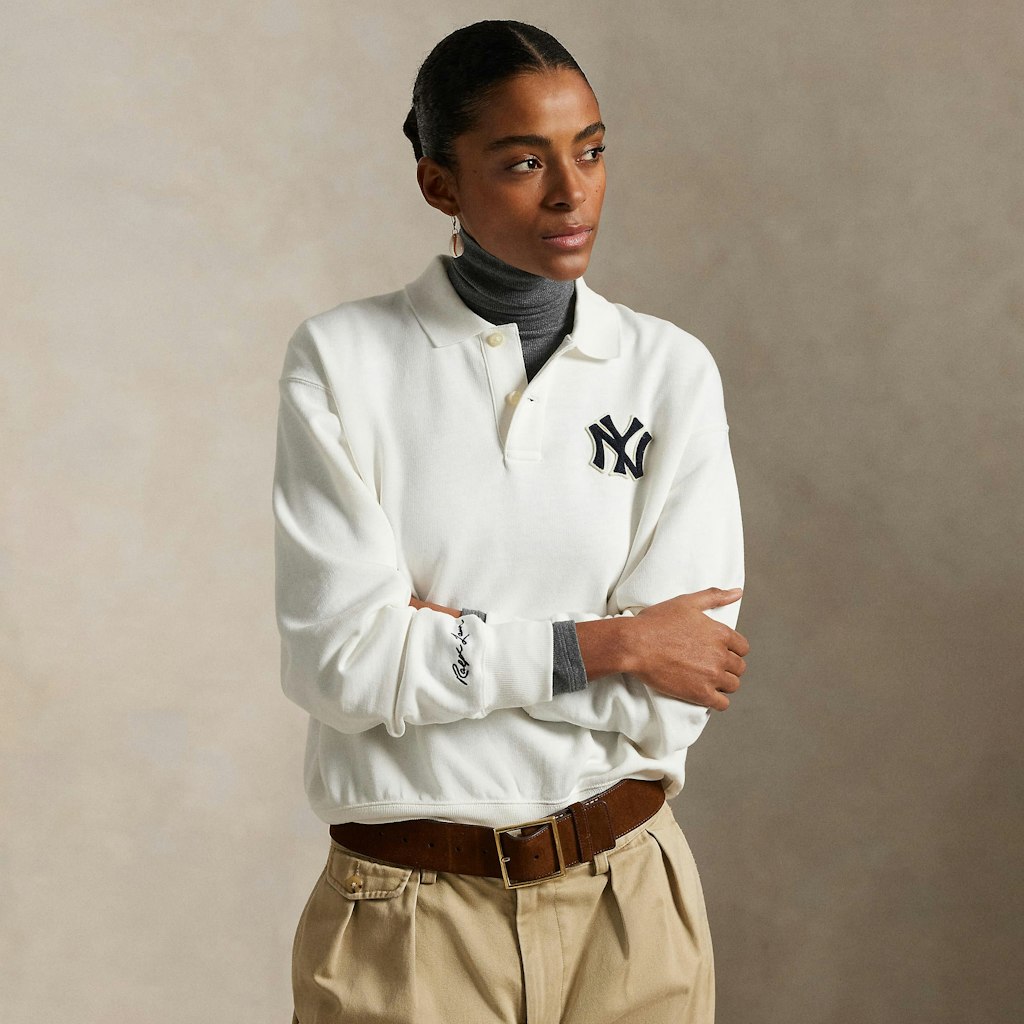 Polo Ralph Lauren Yankees Fleece Polo: $178 Polo Ralph Lauren Yankees Fleece Polo: $178