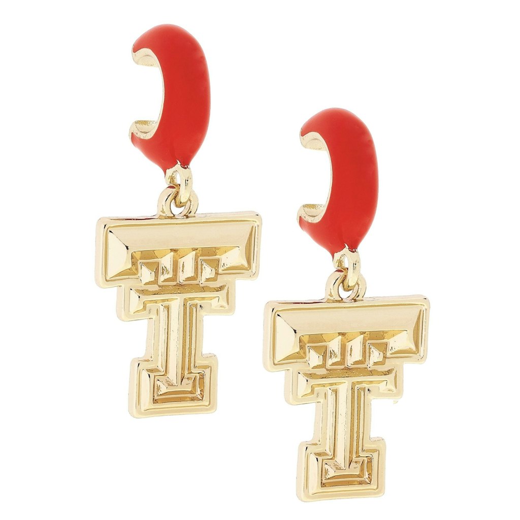Texas Tech Red Raiders 18k Gold-Plated Huggie Hoop Earrings: $42.99 Texas Tech Red Raiders 18k Gold-Plated Huggie Hoop Earrings: $42.99