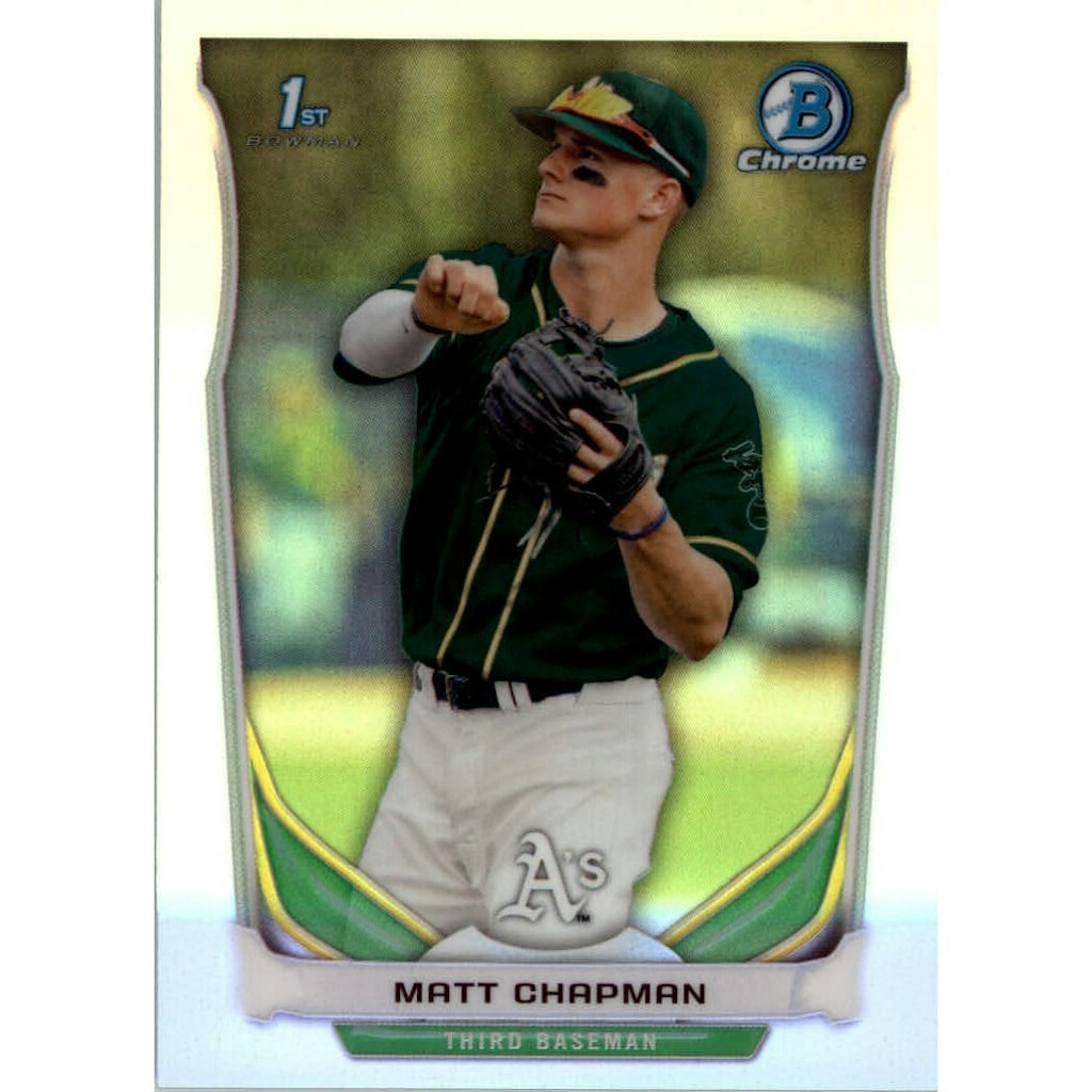 2014 Bowman Chrome Draft Matt Chapman #CDP21 Refractor Card: $15 2014 Bowman Chrome Draft Matt Chapman #CDP21 Refractor Card: $15