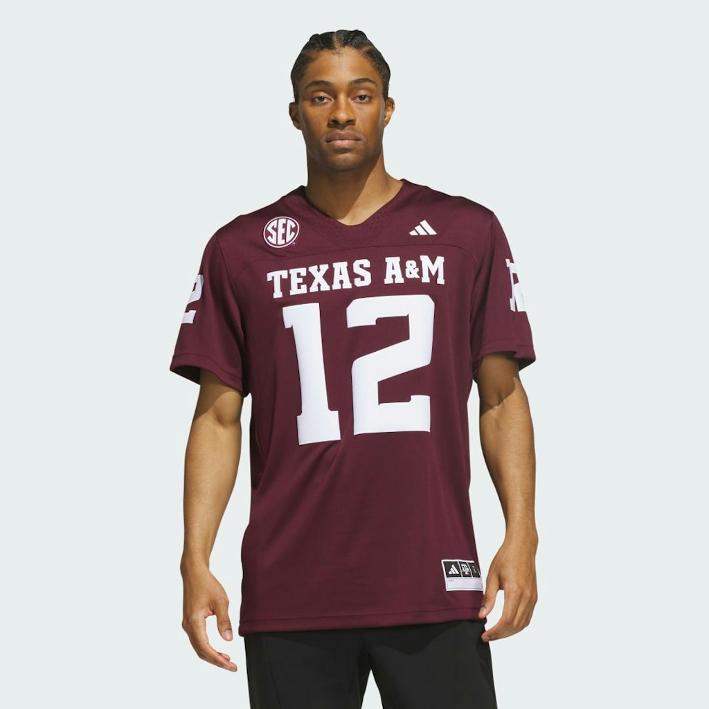 Texas A&M Home Jersey: $130