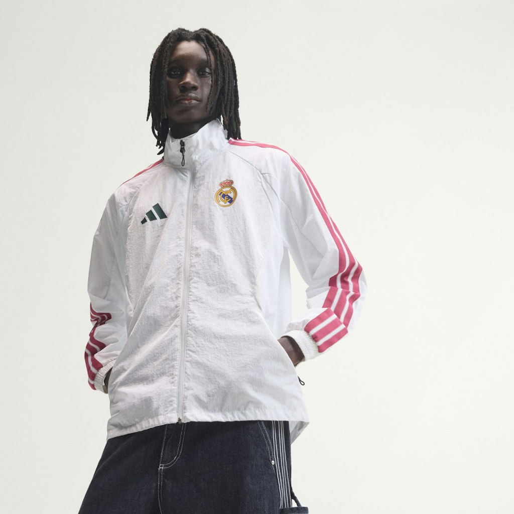 Real Madrid Home Anthem Jacket: $120 Real Madrid Home Anthem Jacket: $120