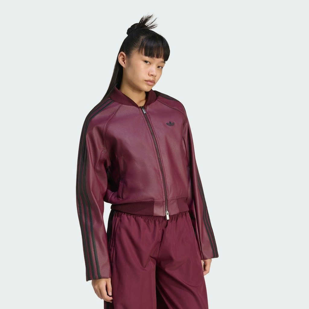 Pleather SST Track Top: $90
