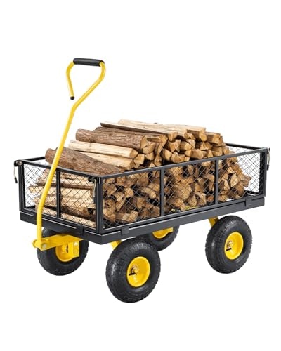 Vevor 900-lb. Heavy Duty Steel Garden Wagon Cart: $84.92 Vevor 900-lb. Heavy Duty Steel Garden Wagon Cart: $84.92