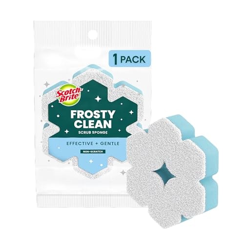 Scotch-Brite Snowflake Non-Scratch Scrub Sponge: $1.98
