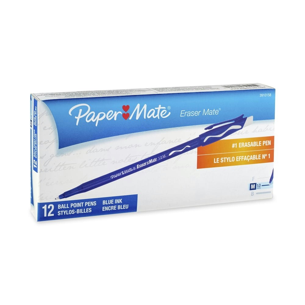 Paper Mate EraserMate Medium Point Erasable Pen 12-Pack: $11.16 Paper Mate EraserMate Medium Point Erasable Pen 12-Pack: $11.16