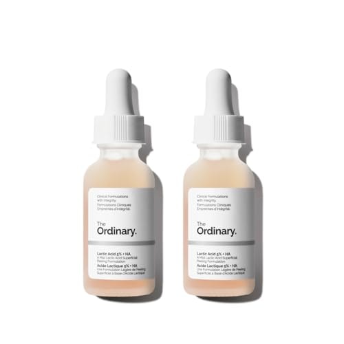 The Ordinary Lactic Acid 5% + Hyaluronic Acid 2% Exfoliating Serum 2-Pack: $14.58