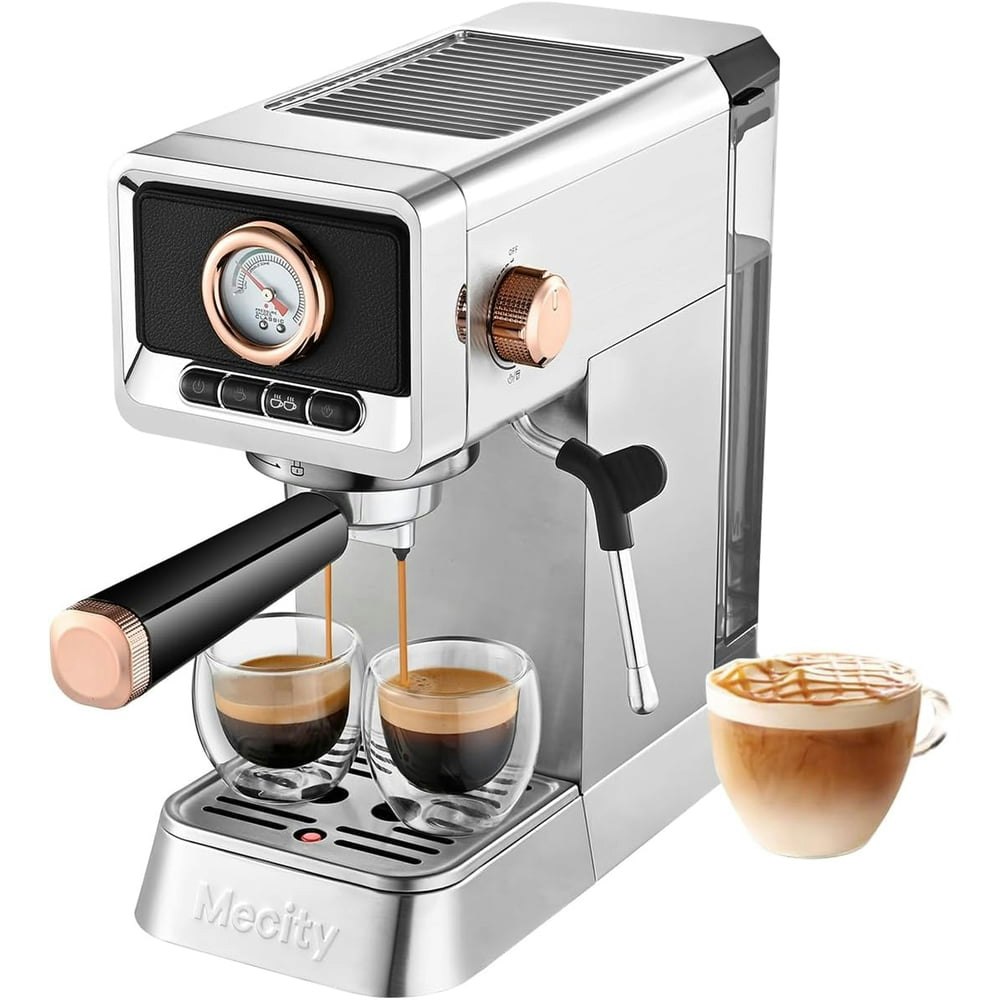 Mecity 20-Bar Espresso Machine with Steam Wand: $59.99 Mecity 20-Bar Espresso Machine with Steam Wand: $59.99