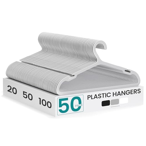 Songmics 16.4-Inch Plastic Clothes Hangers 50-Pack: $17.98 Songmics 16.4-Inch Plastic Clothes Hangers 50-Pack: $17.98