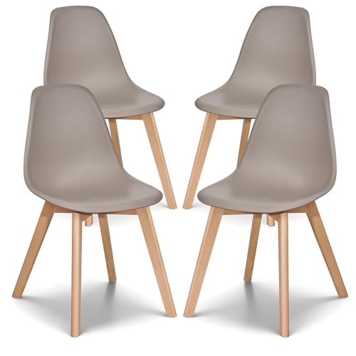 Vecelo Mid-Century Modern Dining Chairs 4-Pack: $87.99 Vecelo Mid-Century Modern Dining Chairs 4-Pack: $87.99
