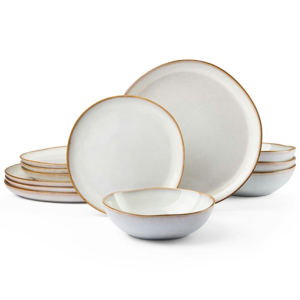 Vesteel 12-Piece Stoneware Dinnerware Set: $39.99 Vesteel 12-Piece Stoneware Dinnerware Set: $39.99