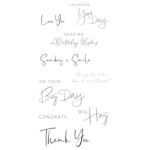 Sizzix Daily Sentiments #2 Clear Stamp Set: $11.63