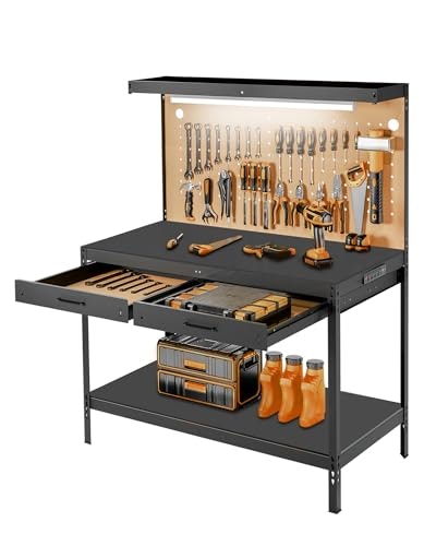 Pterying 3-Tier Garage Workbench: $128.69 Pterying 3-Tier Garage Workbench: $128.69