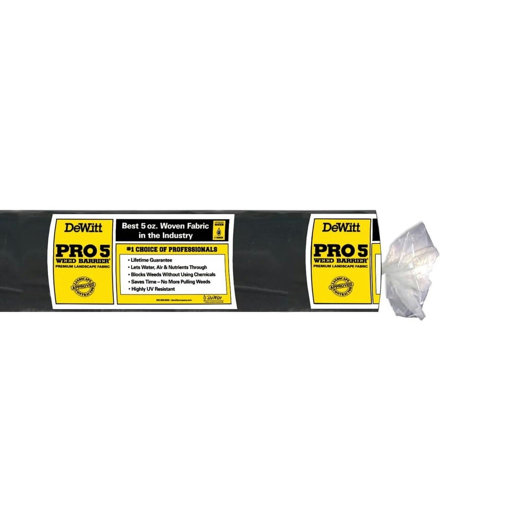 DeWitt Pro-5 Heavy-Duty Woven Weed Barrier Fabric 3' x 250' 4-Pack: $312.69 DeWitt Pro-5 Heavy-Duty Woven Weed Barrier Fabric 3' x 250' 4-Pack: $312.69