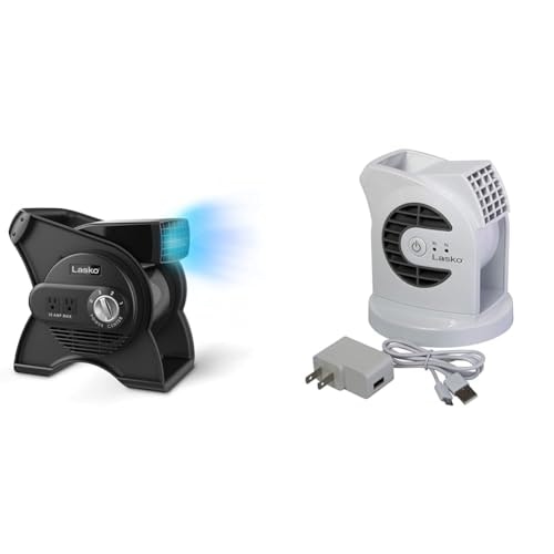 Lasko Pivoting Utility Fan and MyCool Mini USB Desk Fan 2-Pack: $63.72