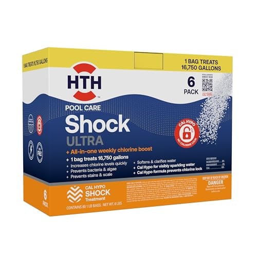 HTH Swimming Pool Care Shock Ultra 6-Pack: $33 HTH Swimming Pool Care Shock Ultra 6-Pack: $33