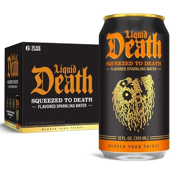 Liquid Death Sparkling Water 6-Pack: $12 Liquid Death Sparkling Water 6-Pack: $12