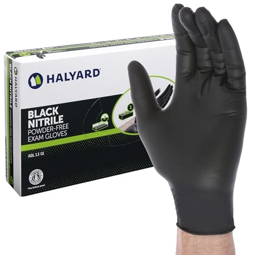 Halyard Black Powder-Free Nitrile Exam Gloves 100-Count: $11.84 Halyard Black Powder-Free Nitrile Exam Gloves 100-Count: $11.84