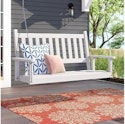Shine Company Maine 54" Hardwood Porch Swing for $90 + free shipping w/ Prime