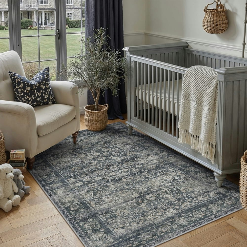 Berthmeer 3'x5' Vintage Oriental Floral Area Rug: $28.69 Berthmeer 3'x5' Vintage Oriental Floral Area Rug: $28.69
