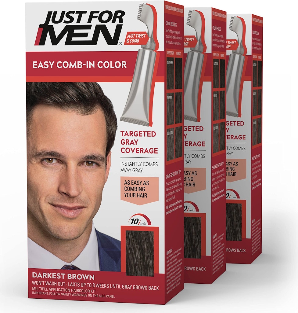 Just for Men Touch of Gray Hair Color Kit 3-Pack: $10 w/ Sub & Save Just for Men Touch of Gray Hair Color Kit 3-Pack: $10 w/ Sub & Save