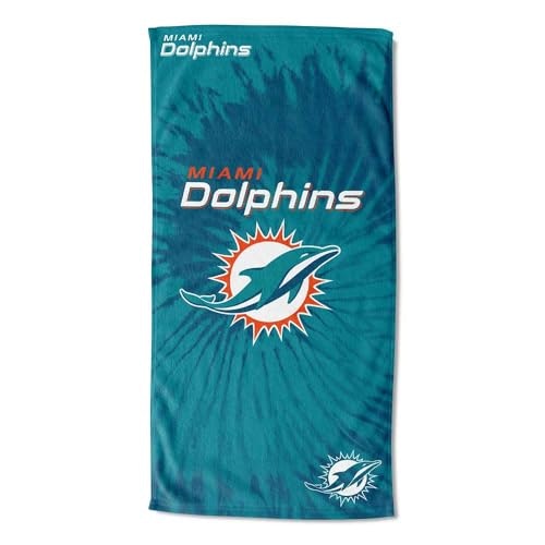 Miami Dolphins NFL 30" x 60" Beach Towel: $15.23