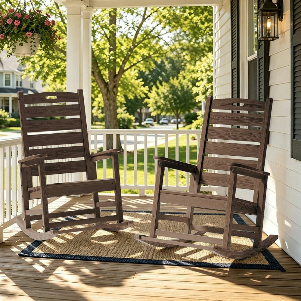 Serwall Oversized Outdoor Rocking Chair 2-Pack: $161.49 Serwall Oversized Outdoor Rocking Chair 2-Pack: $161.49