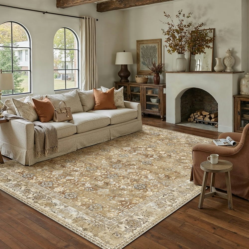 Berthmeer 6'x9' Oriental Vintage Floral Area Rug: $60.01 Berthmeer 6'x9' Oriental Vintage Floral Area Rug: $60.01
