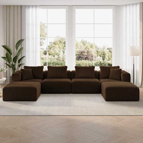 Novilla 141-inch Modular U-Shape Sectional Sofa: $609.38 Novilla 141-inch Modular U-Shape Sectional Sofa: $609.38