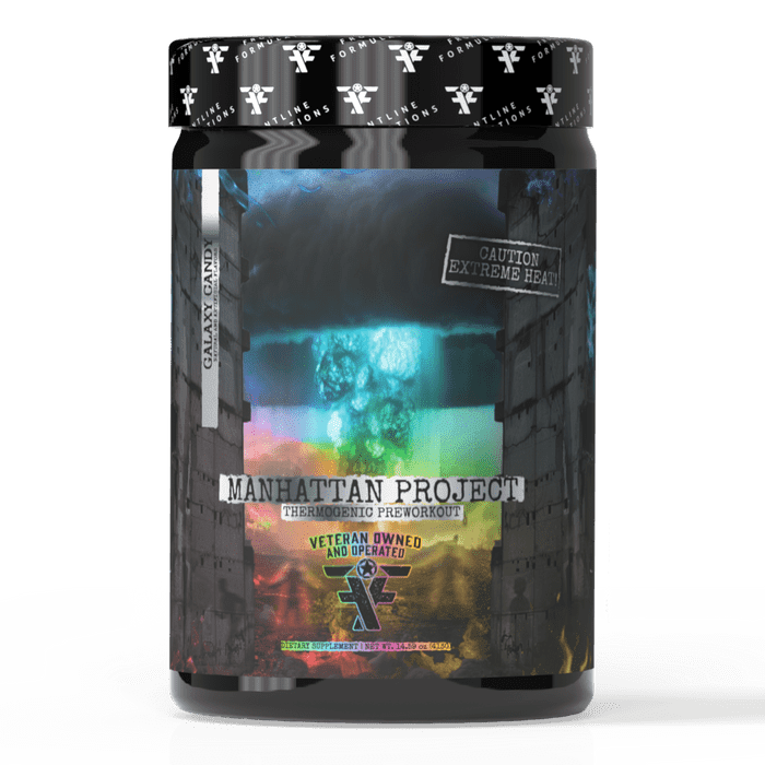 Frontline Formulations Manhattan Project High-Stim Pre-Workout Powder 25-Serving Tub: $44.99 Frontline Formulations Manhattan Project High-Stim Pre-Workout Powder 25-Serving Tub: $44.99