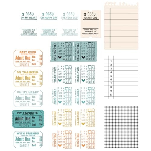 Sizzix 49 and Market Forever Journal Essentials A5 Clear Stamp and Die Set: $22.97