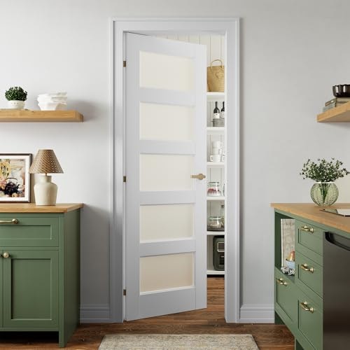 Smartstandard 28" x 80" Frosted Glass Pantry Slab Door: $199.99 Smartstandard 28" x 80" Frosted Glass Pantry Slab Door: $199.99