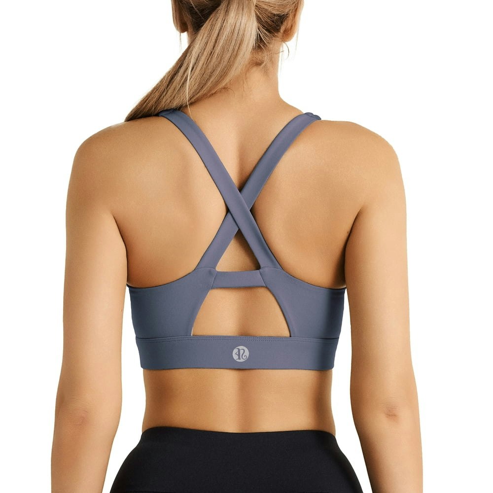 Running Girl Women's Medium-Support Crossback Sports Bra: $19.46