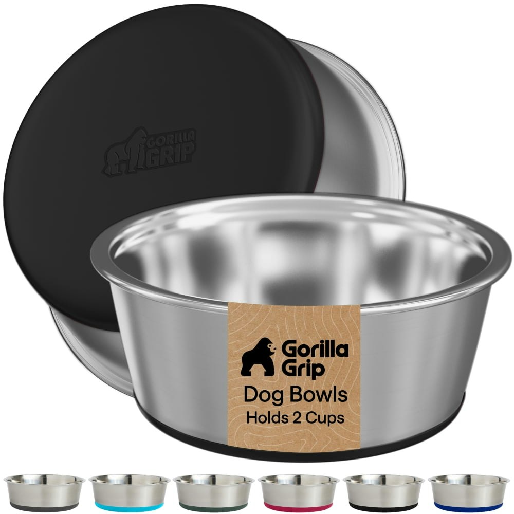 Gorilla Grip Stainless Steel Dog Bowl 2-Pack: $10.70 Gorilla Grip Stainless Steel Dog Bowl 2-Pack: $10.70