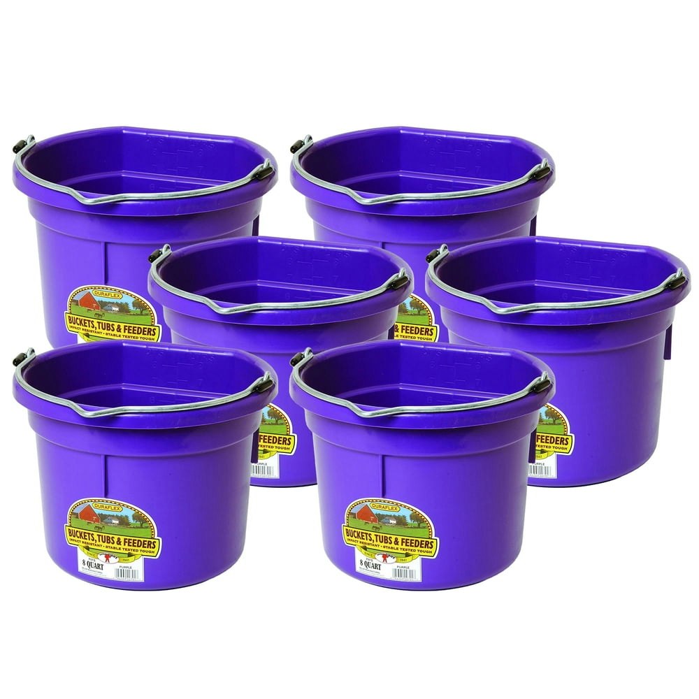 Little Giant 2-Gallon Flat Back Plastic Bucket 6-Pack: $44.23 Little Giant 2-Gallon Flat Back Plastic Bucket 6-Pack: $44.23