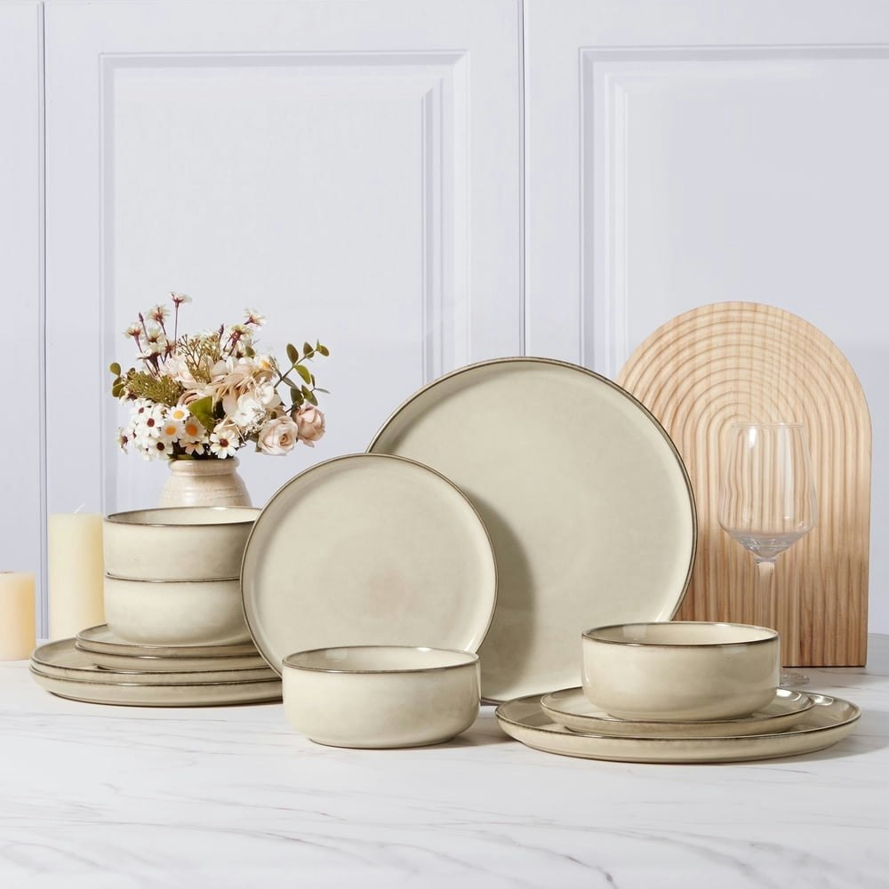 Vesteel 12-Piece Stoneware Dinnerware Set: $46.99 Vesteel 12-Piece Stoneware Dinnerware Set: $46.99