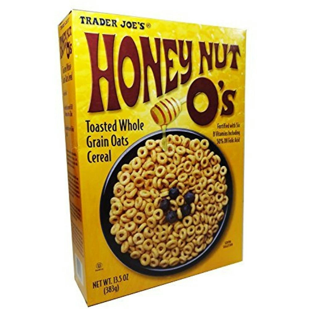 TJ Honey Nut Os Toasted Whole Grain Oats Cereal 13.5-oz 2-Pack: $18.19 TJ Honey Nut Os Toasted Whole Grain Oats Cereal 13.5-oz 2-Pack: $18.19