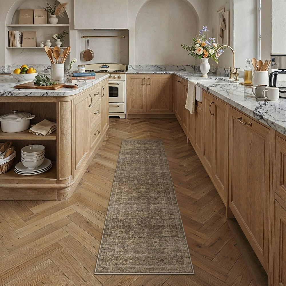 Berthmeer 2'x6' Traditional Oriental Runner Rug: $19.94 Berthmeer 2'x6' Traditional Oriental Runner Rug: $19.94