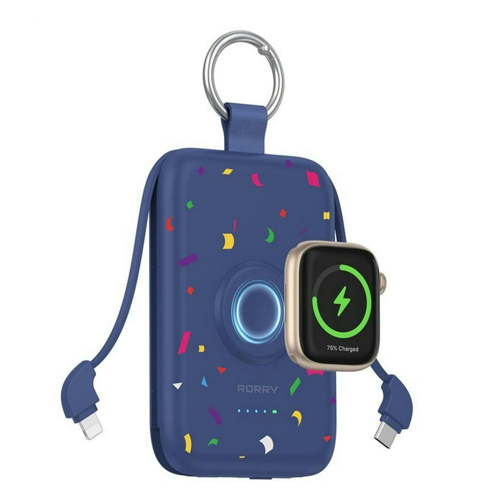Rorry 10,000mAh Portable Charger with Built-in Cables: $32.98 Rorry 10,000mAh Portable Charger with Built-in Cables: $32.98