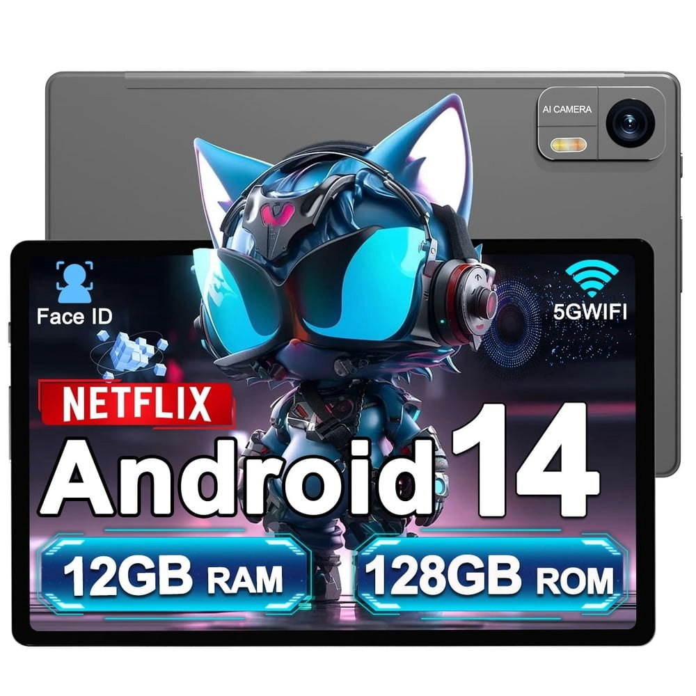 10-Inch Android 14 Tablet 12GB RAM 128GB Storage: $75.99 10-Inch Android 14 Tablet 12GB RAM 128GB Storage: $75.99