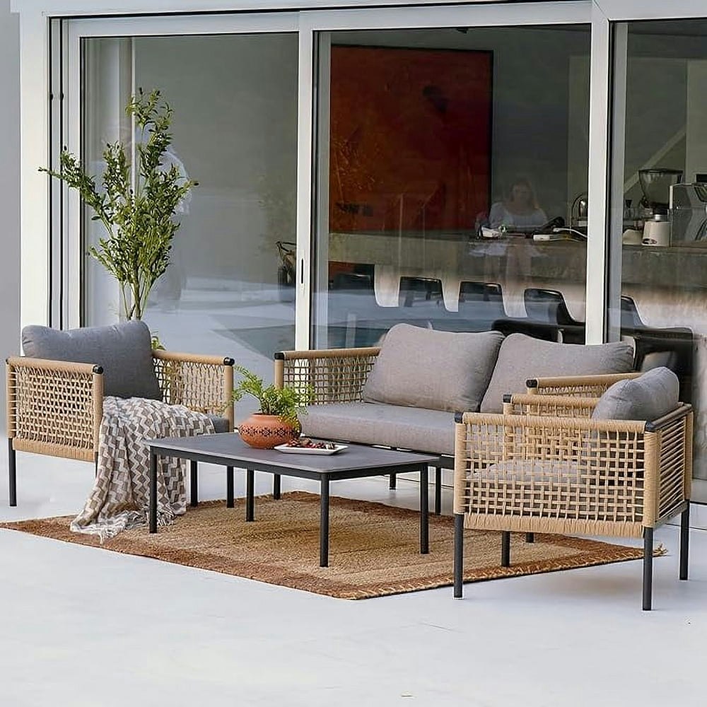 Grand Patio 4-Piece Outdoor Sofa and Coffee Table Set: $229.90 Grand Patio 4-Piece Outdoor Sofa and Coffee Table Set: $229.90