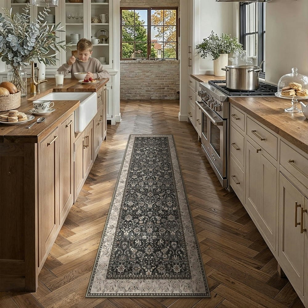 Berthmeer 2'x6' Oriental Floral Runner Rug: $24.65 Berthmeer 2'x6' Oriental Floral Runner Rug: $24.65