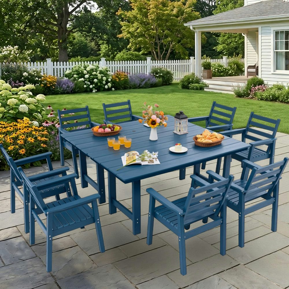 10-Piece All-Weather HDPE Outdoor Dining Set: $799 10-Piece All-Weather HDPE Outdoor Dining Set: $799