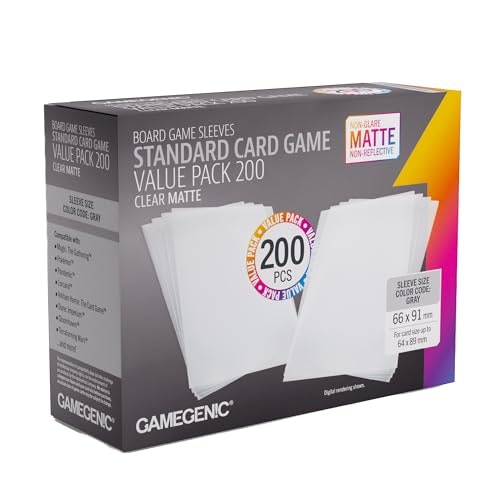 Gamegenic Standard Card Game Matte Sleeves 200-Pack: $11.54