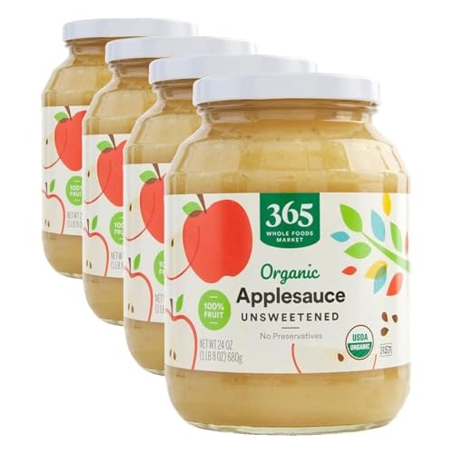 365 by Whole Foods Market Organic Unsweetened Apple Sauce 24oz 4-Pack: $13.96 365 by Whole Foods Market Organic Unsweetened Apple Sauce 24oz 4-Pack: $13.96
