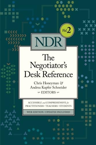 The Negotiator's Desk Reference: $37.02