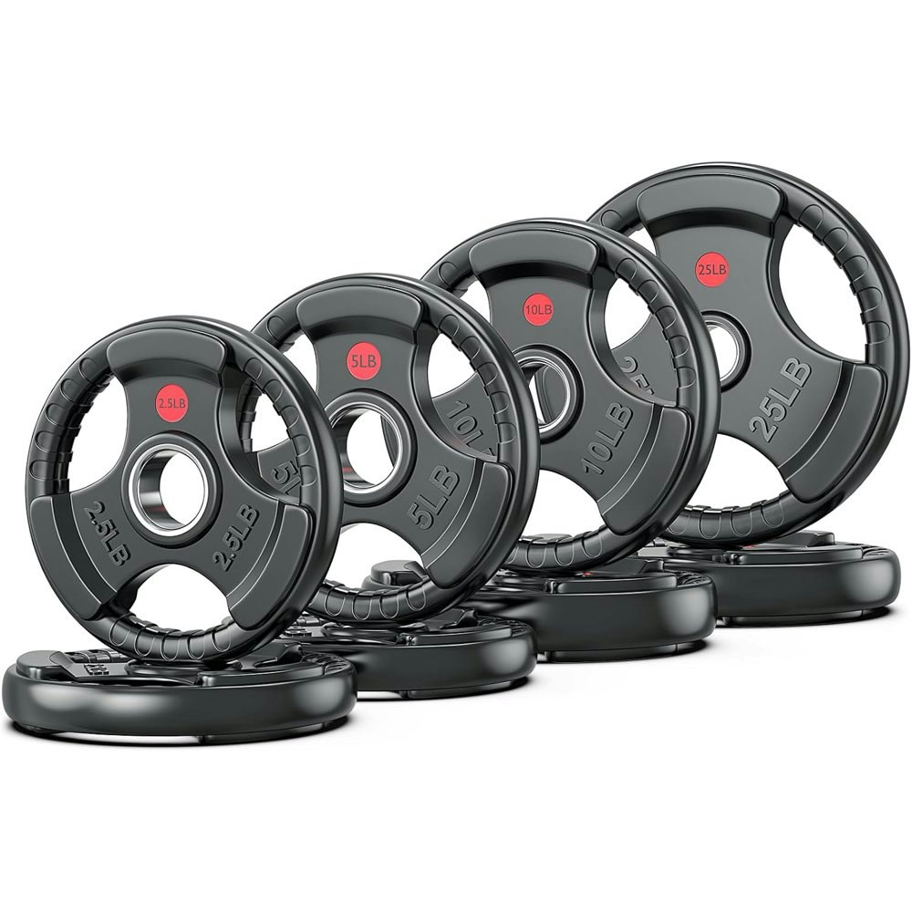 Rubber Grip Weight Plates Pair: $183.99