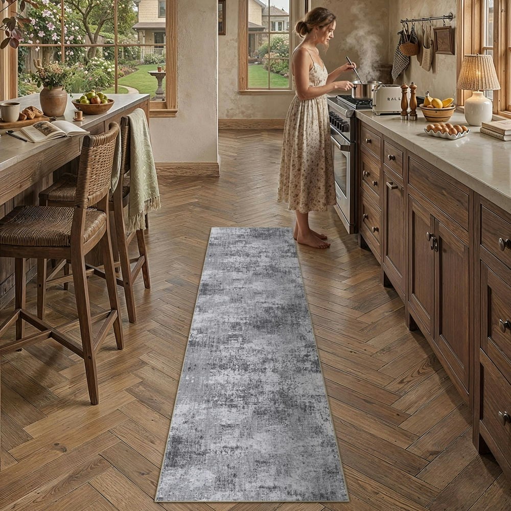 Berthmeer 3'x8' Washable Runner Rug: $32.93 Berthmeer 3'x8' Washable Runner Rug: $32.93