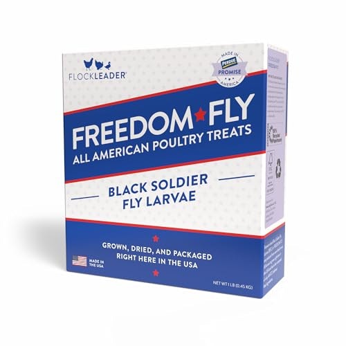 Flockleader Black Soldier Fly Larvae Poultry Treats 1lb: $10.02
