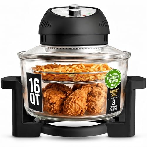 Granitestone 16-Quart Glass Air Fryer: $103.85 Granitestone 16-Quart Glass Air Fryer: $103.85